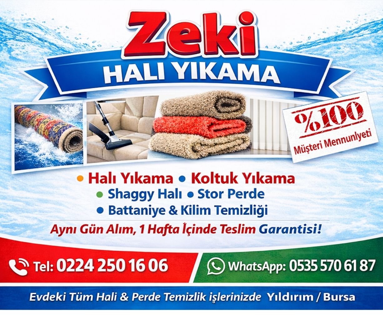 Bursa Güzelyalı Halı Yıkama 